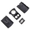 ABS Black Handheld Pull Type Jewelry Magnifier 30X Small Pocket Magnifying Glass with LED Light Source