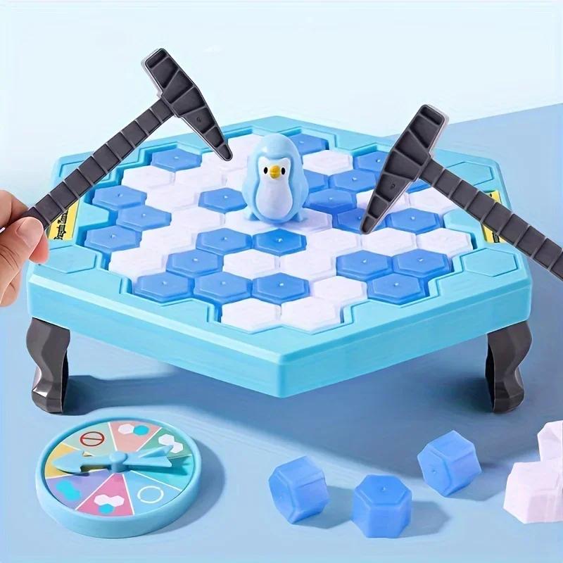 Save Penguin Klopf-Eis-Spielzeug, Eisbrecher Klopfen und Zerlegen Wandbrettspiel Neuheitenspiel Interaktives Spielzeug