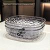 ZISIZ Wave Pattern Square Fruit Plate Set