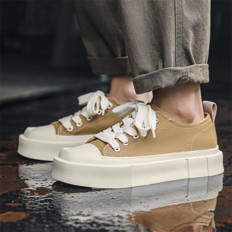 Canvas shoes men's summer 2024 new board shoes trend versatile breathable youth casual men's shoes 44313-J