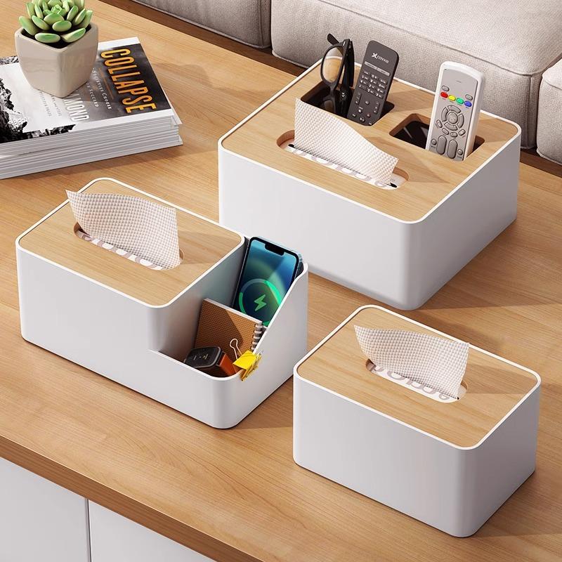 Paper box Home living room Creative tissue box Desktop remote control Multifunctional napkin Coffee table Storage box