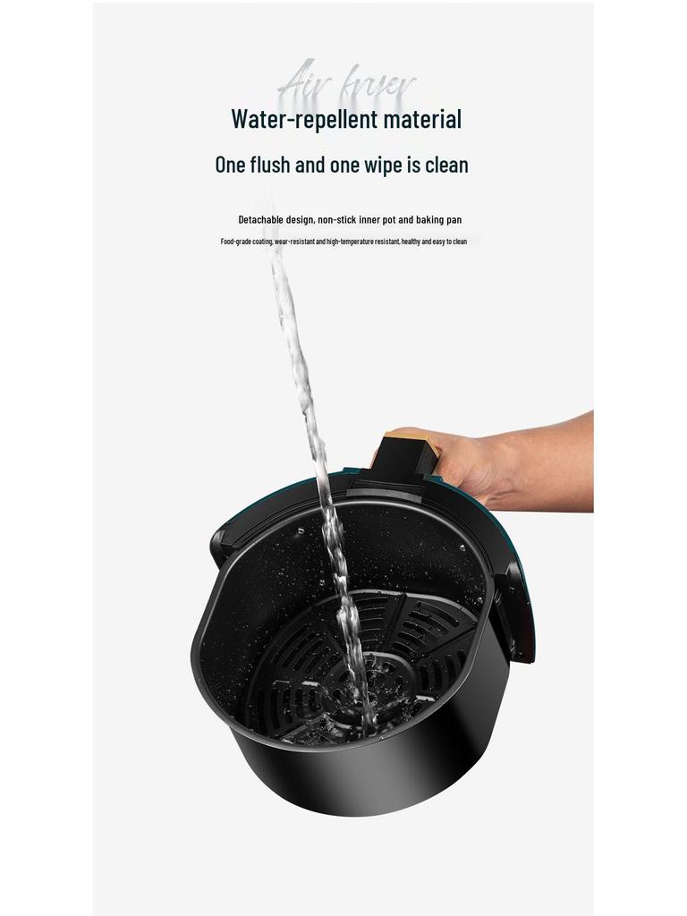 Friteuză cu aer multifuncțională Camel 6L - Capacitate mare, Complet automată, Design fără întoarcere.