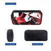 3pcs Football Flame Print Backpack Lightweight Daily Large Capacity School Bag Travel Bag with Shoulder Bag Pencil Bag Gift