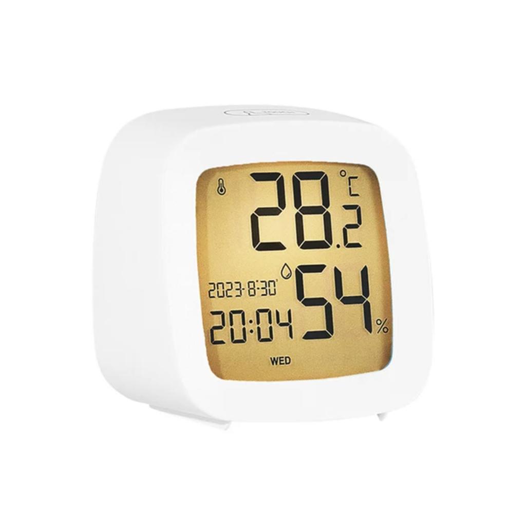 Alarm Clock With Backlight Battery Operated LCD Display Temperature Humidity Monitor Use Office School Decor Small clock