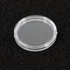 100x Transparent Coin Capsules Coin Case Holders Container Storage Boxes - 25mm