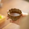Rough Plain Pottery Petal Tea Cup Creative Ceramic High-grade Kung Fu Tea Mug Set Personal Stove Boiling Gongfu Teacup Teaware