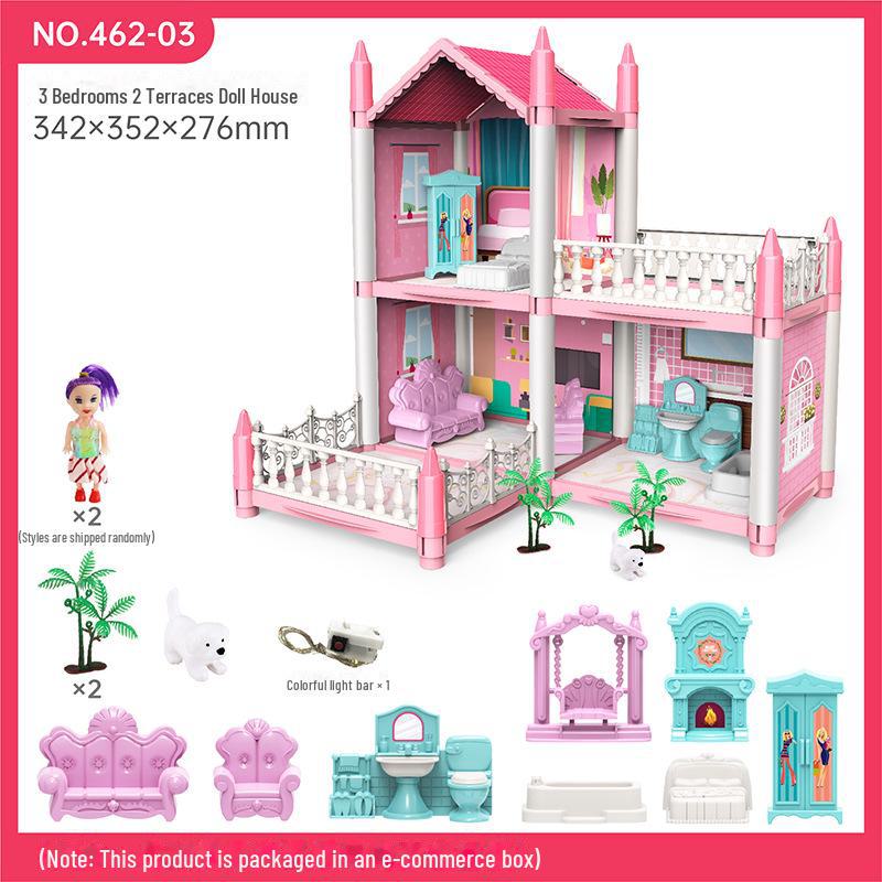 

Кукольный домик для маленькой принцессы своими руками с мебелью и освещением — идеальный подарок на день рождения для девочек