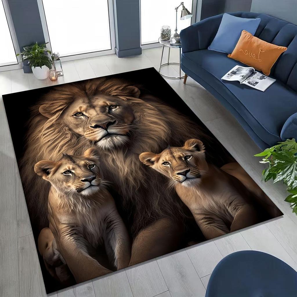 27 Style Wild Animal Lion Beast Cartoon Rug for Bedroom Living Room Sofa Home Doormat Decor, Large Kid Play Non-slip Floor Mat