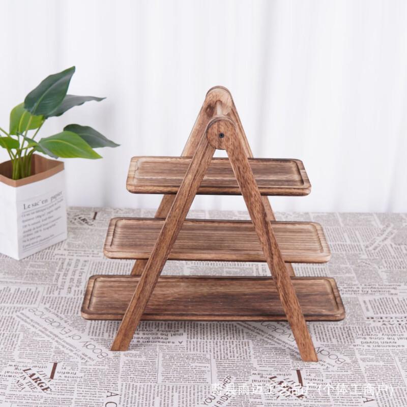 Changbaosen 3-Tier Wooden Display Rack