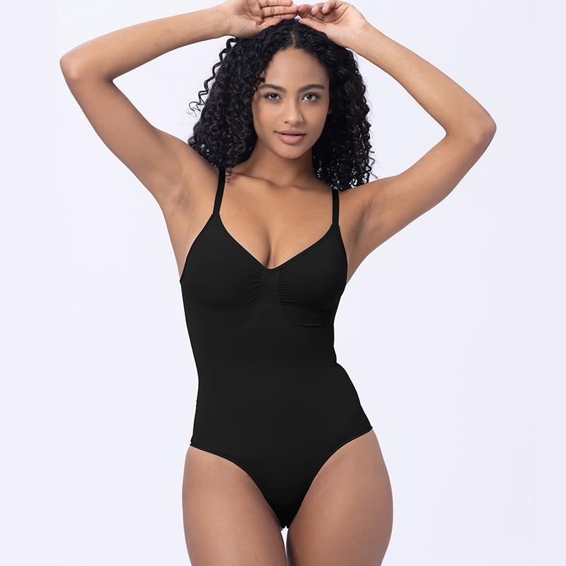 Women Sling One Piece Body Shaper Tummy Control Hip Lifting Seamless Shapewear S