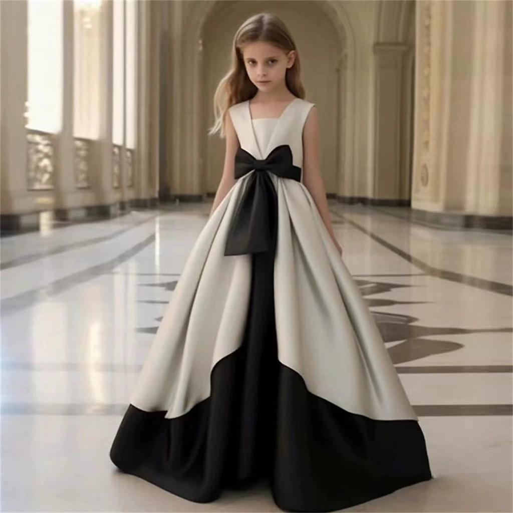 VOKLLIYU Perfect for Piano Violin and Long Dress with Princess Perfect for Formal and Birthdays Size Children's Dress, Recitals, Concerts, More.