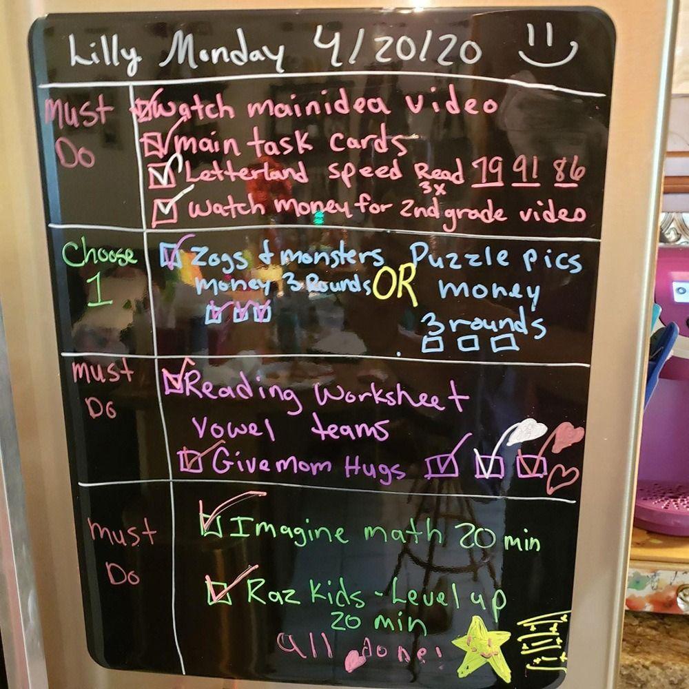 Schedule Blackboard Stickers Magnetic Magnetic Drawing Board School Chalkboard   Children