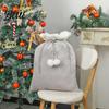 Customizable Holiday Party Favors Christmas Velvet Santa Gift Bag 19 x 26 Inch Large Drawstring Hand Painted Craft Supply Bags Claus Reusable