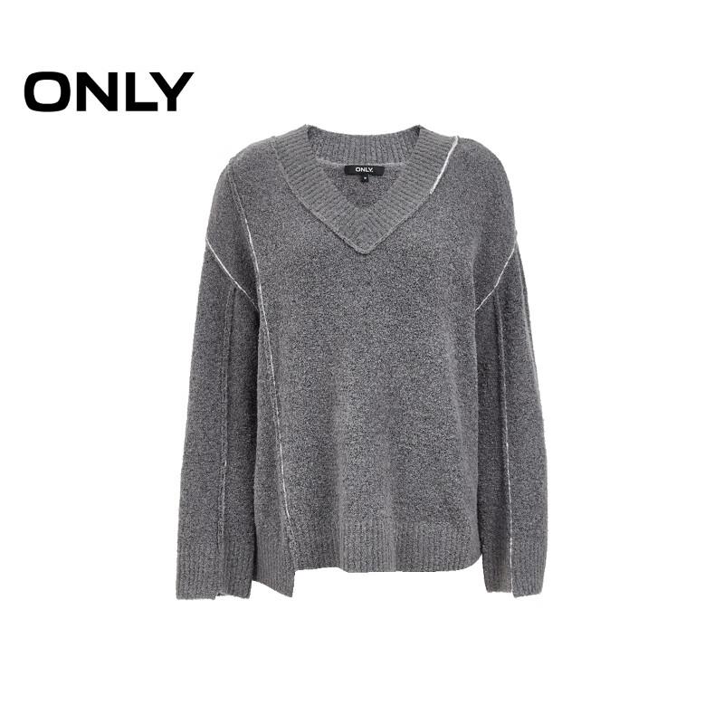 ONLY Women's Loose Fit V-Neck Knit Sweater