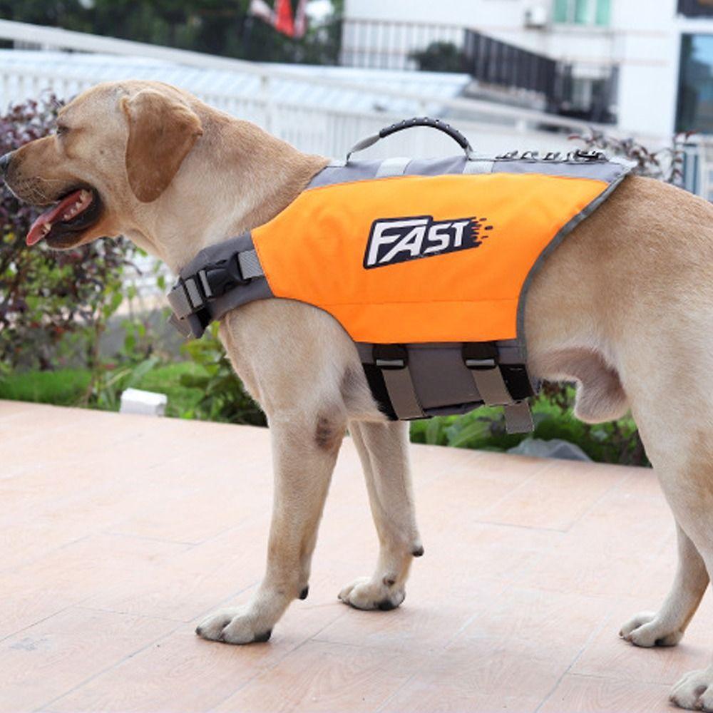 Reflective Dog Safety Vest Super Buoyancy Dog Life-Saving Clothes Pet Clothes  Summer Pool