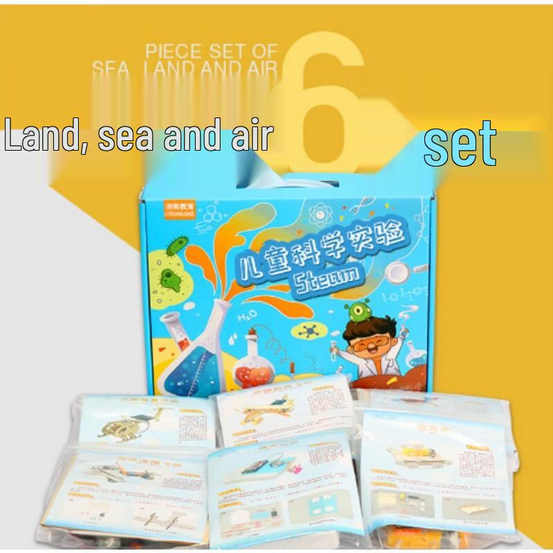 AKIRO Kids  STEM Science Experiment Kit - 6-in-1 Land, Sea & Air