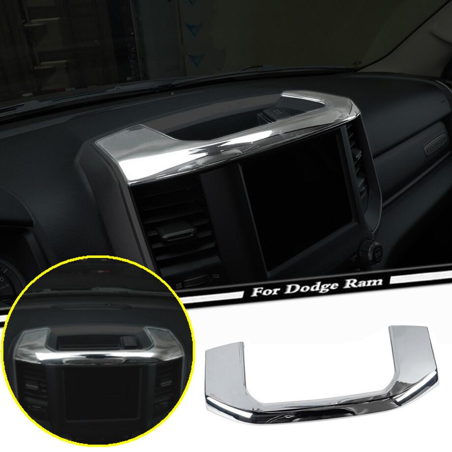 Fit For 19-2024 Dodge RAM 1500 ABS Chrome Center Console Storage Box Cover Trim