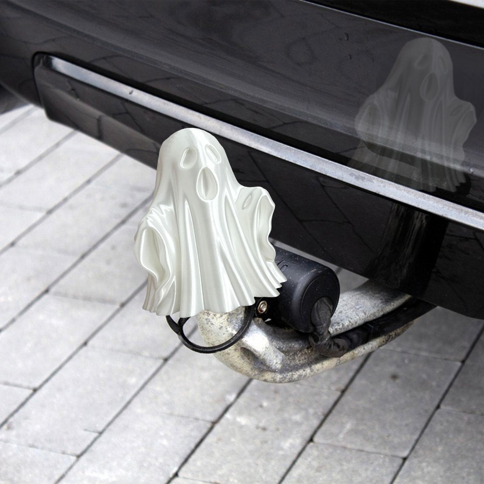 

Towing Hitch Cover Easy to Use Replacement Halloween Ghost Tow Hook Cover белый