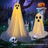 LED Ghost Hanging Cloth String Lights - Halloween Horror Indoor Decoration