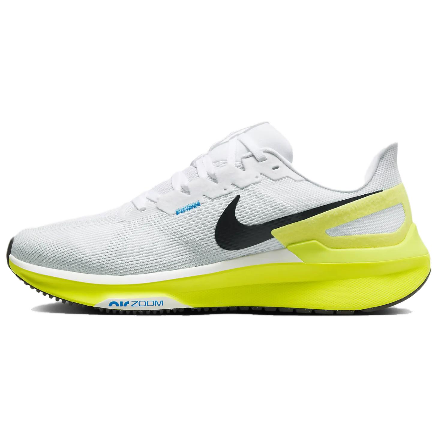 

Nike Air Zoom Structure 25 White Cyber Black Men Sneakers Photo-Blue DJ7883-108 44
