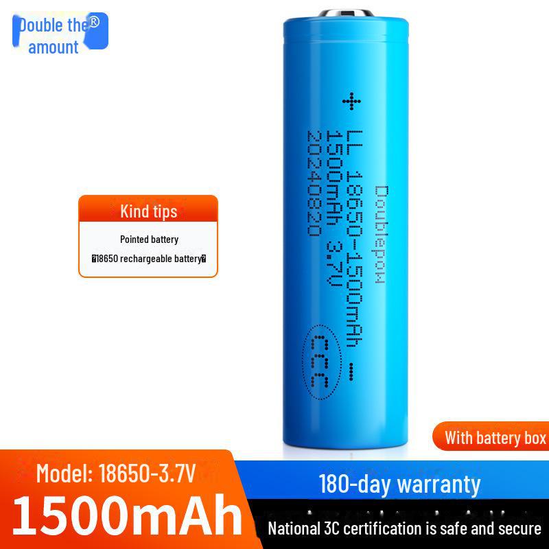 18650 Battery Charger: 1500mAh A-Grade Flashlight Microphone, 3.7V Lithium, 3C Certified