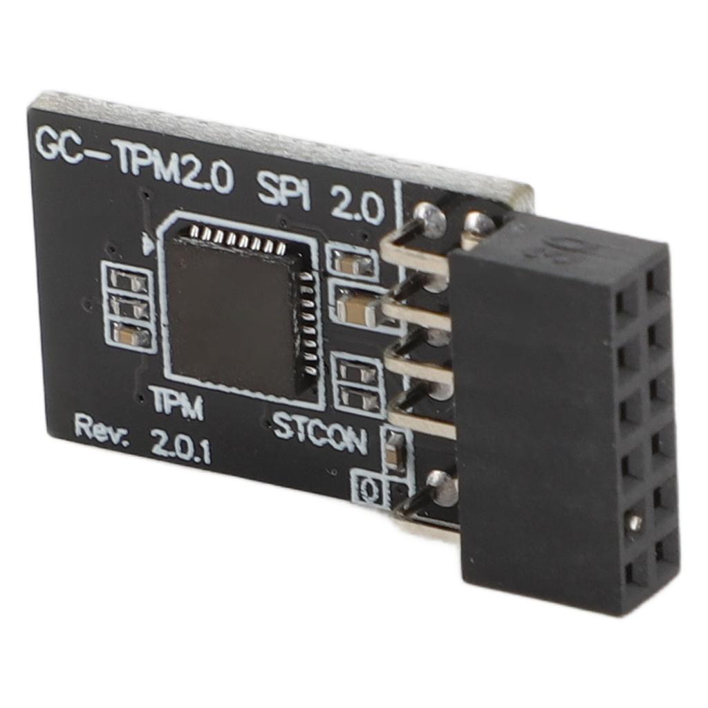 TPM2.0 Encryption Security Module GA 12 1 Pin 2x6P TPM Remote Card Compatible for GC TPM2.0 for Win11 2.0 System