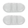 2Pcs Gel Ice Pack Reusable Hot Cold Compress Discomfort Relief Ice Pack for Home Outdoor White