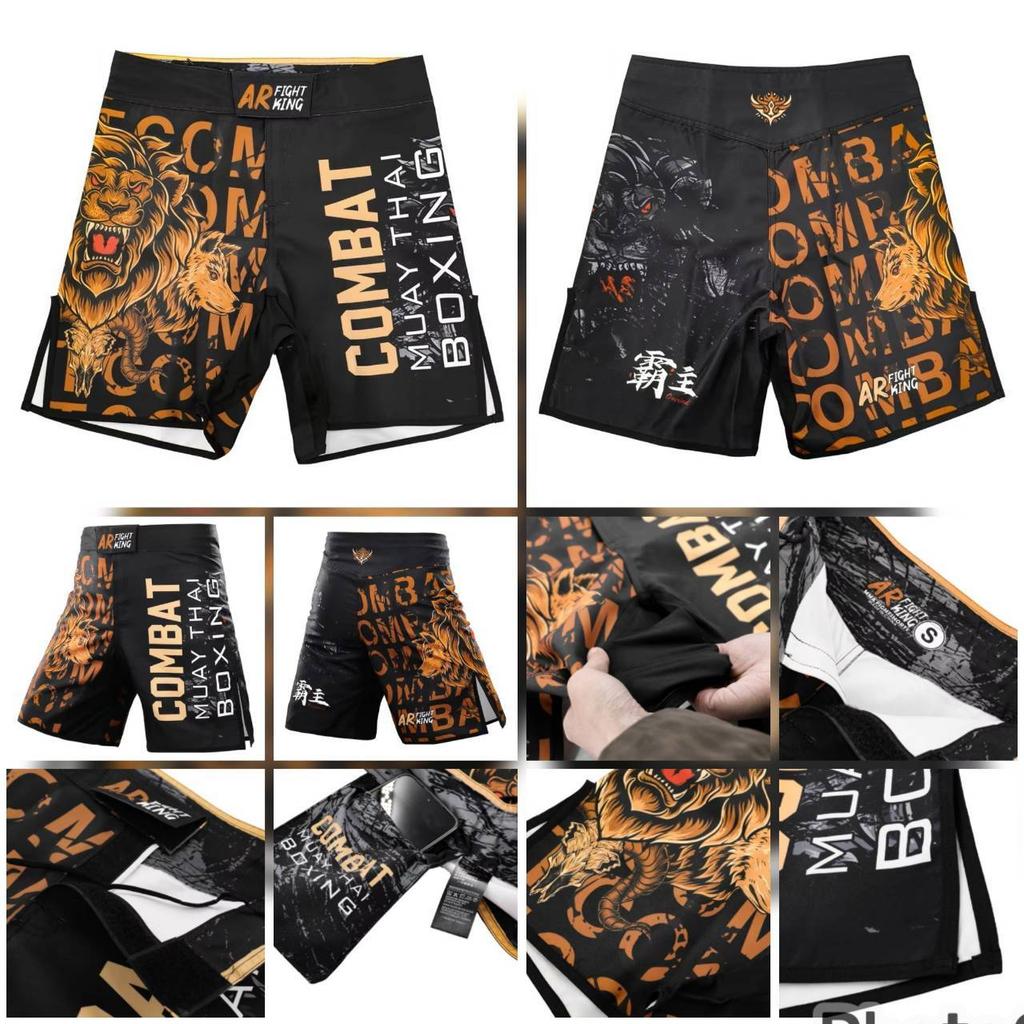 MMA UFC Shorts Pants Muay Thai Martial Arts Kickboxing Boxing Fight Unisex Men Women Kid Quick Dry Print Elastic Polyester Training