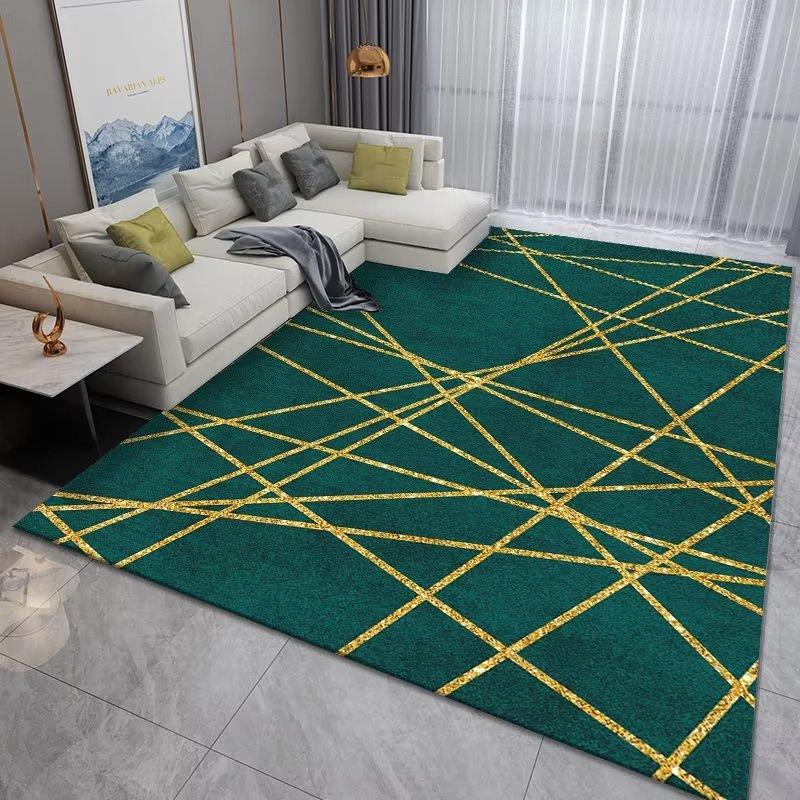 Splash Ink Abstract Green Carpet Living Room Large Area Rugs Home Decor Bedroom Bedside Carpets Non-slip Floor Mat Alfombra