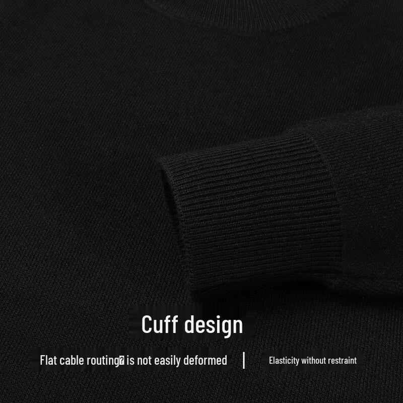 SNOWFLYING Men's Plush Wool Blend Pullover Sweater