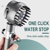 Multi-Functional One-Button Adjustment High Pressure Massage Shower Head 1.5m Hose Hole Free Bracket