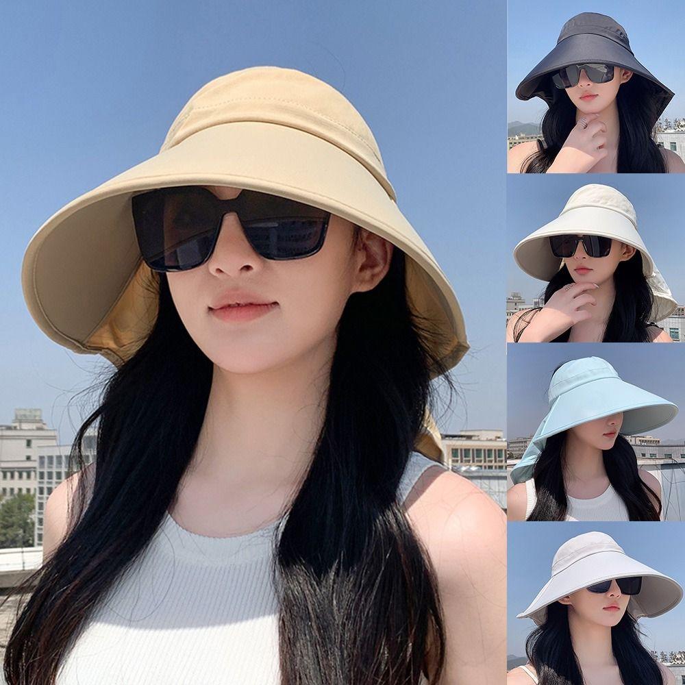 

Защита шеи от ультрафиолета, панама с широкими полями, новая шляпа рыбака для женщин