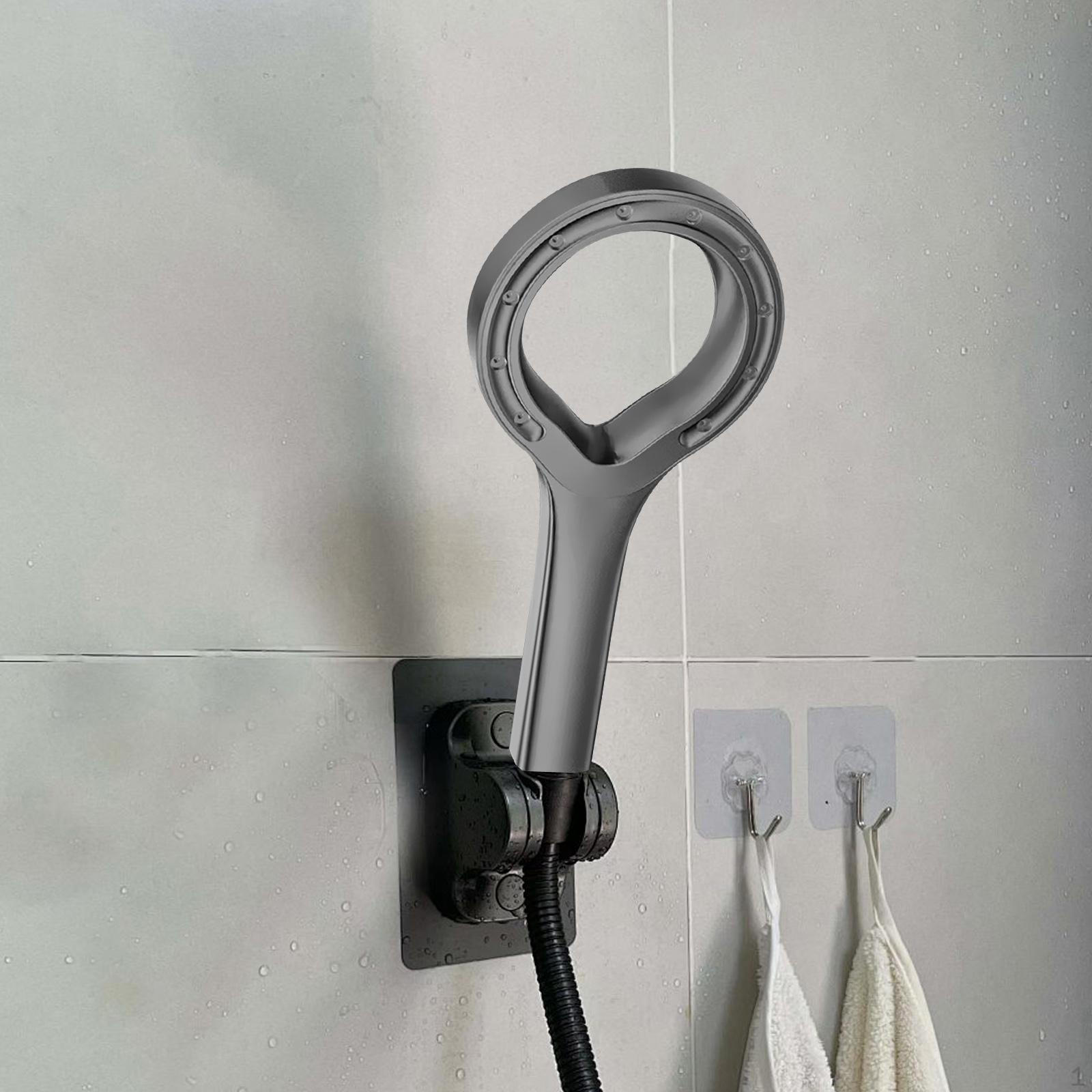 

Круглая форма тропического душа высокого давления для ухода за кожей и волосами, герметичная, простая установка, универсальная посадка серый