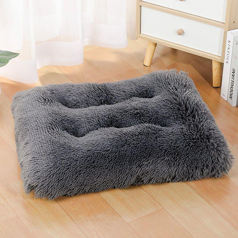 1 Stück Extra Großes Fleecegefüttertes Hundebett & Katzenmatte - Verdicktes Bequemes Warmes Polyester, Leicht Abnehmbar & Waschbar