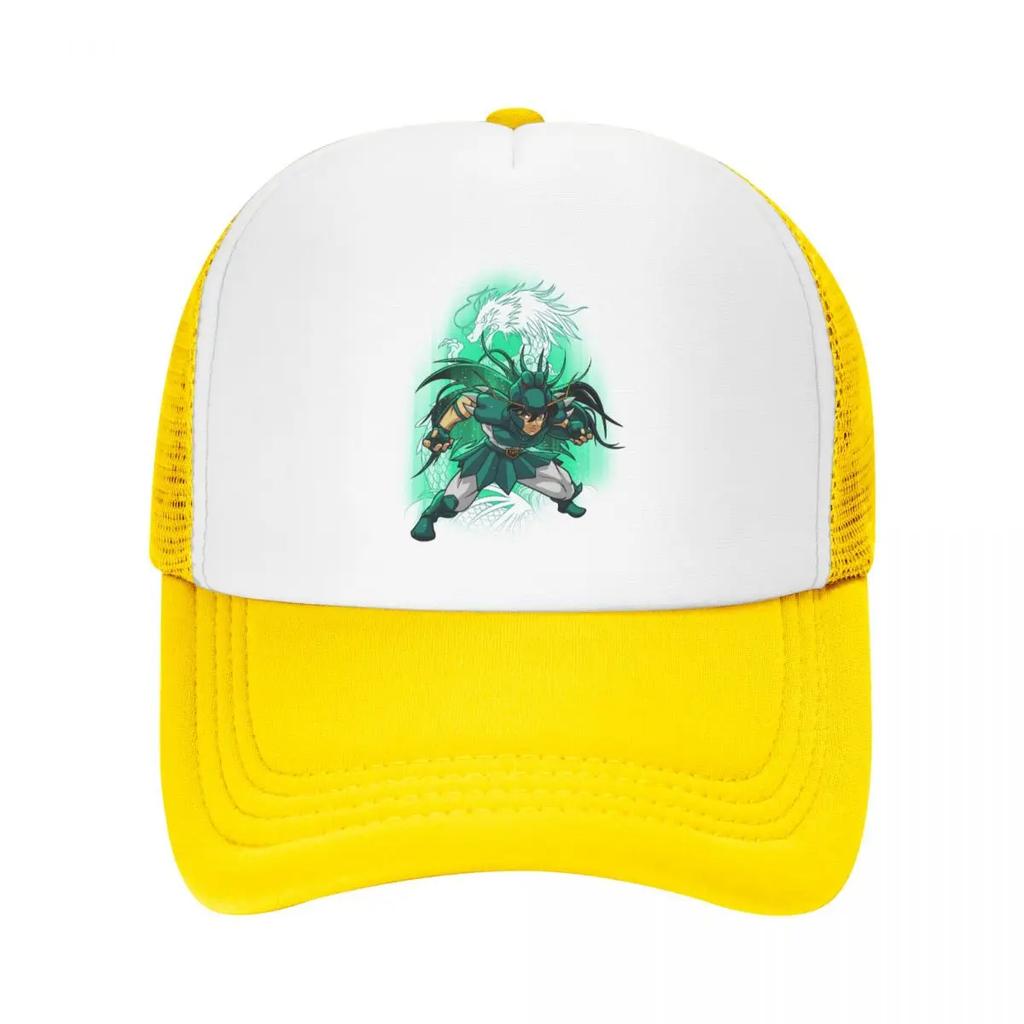 Custom Shiryu Of Dragon Trucker Hat Adult Saint Seiya Knights Of The Zodiac Adjustable Baseball Cap Women Unisex Hip Hop Dad Hat