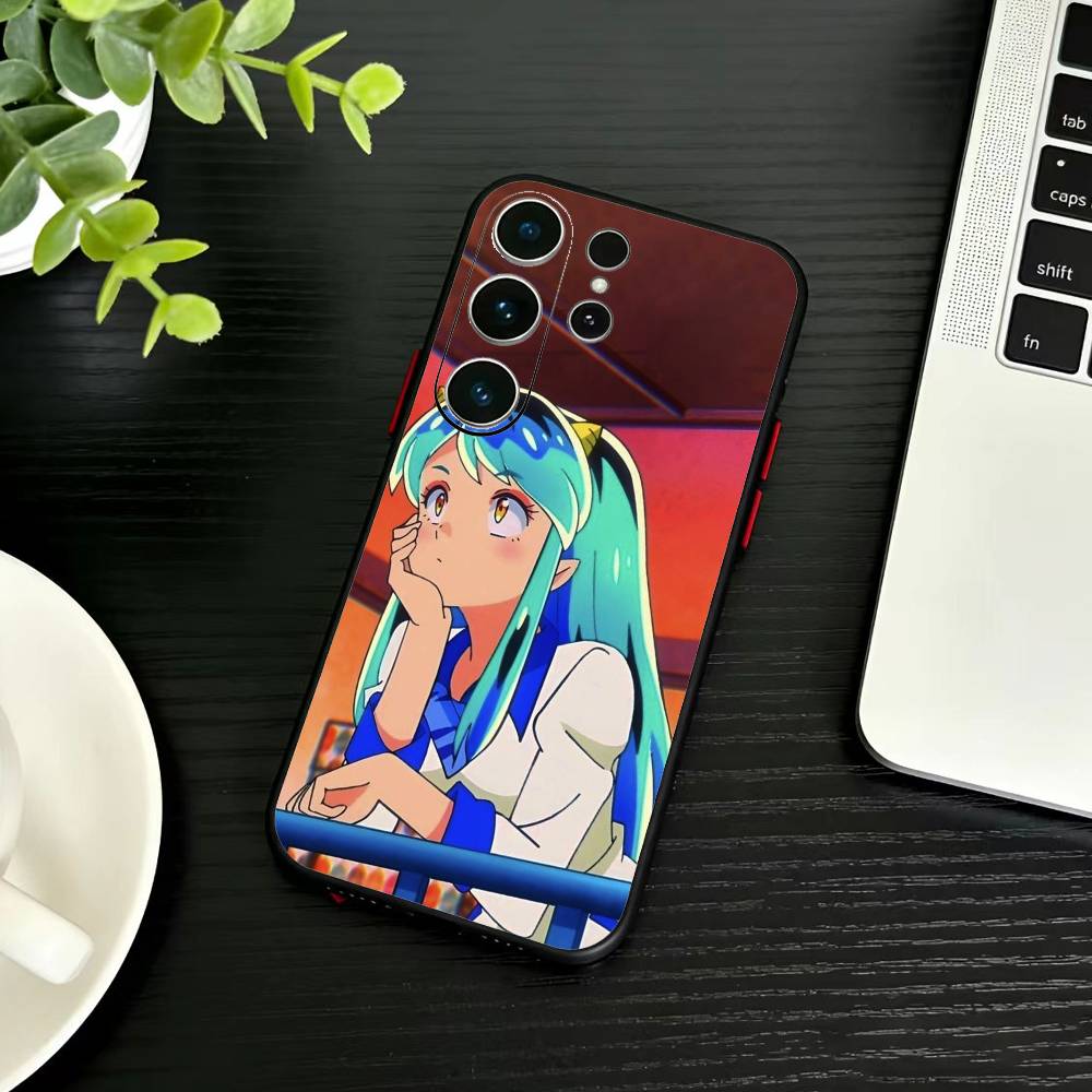 LUM Anime U-Urusei Y-Yatsura Phone Case For Samsung S26,S25,S24,S23,S22,S30,S21,Ultra,Plus,FE 5G Black Soft Cover