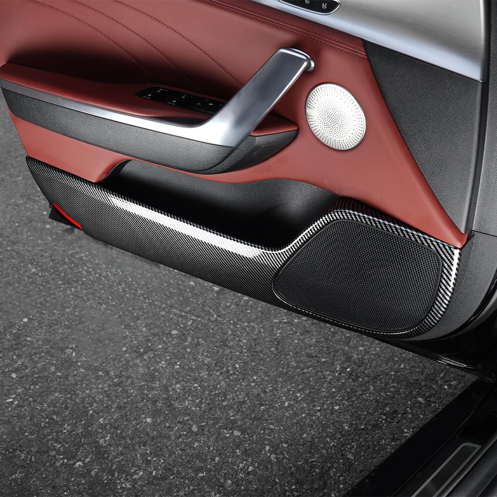 4PCS Car Door Anti Kick Pad Covers Frame Interior Inner Door Trim For Stinger 2018-2023 Accessories LHD/RHD
