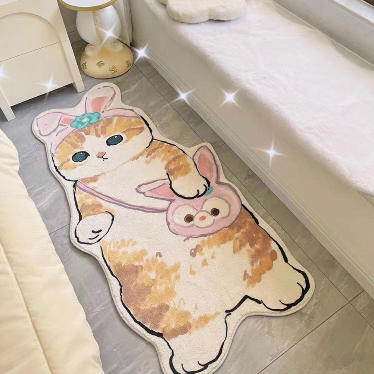 

Мультяшний килим з імітації кашеміру, килим для спальні, дитячий вітер, приліжкова ковдра, особливої форми, для балкона, еркерного вікна, потовщений татамі, килимок для підлоги 50cm * 160cm