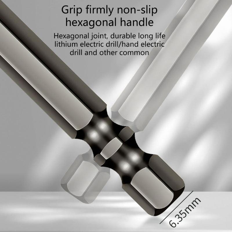 Pachet de 4 burghie elicoidale excentrice de mare rezistență 6/8/10/12 mm set de burghie excentrice de rezistență industrială