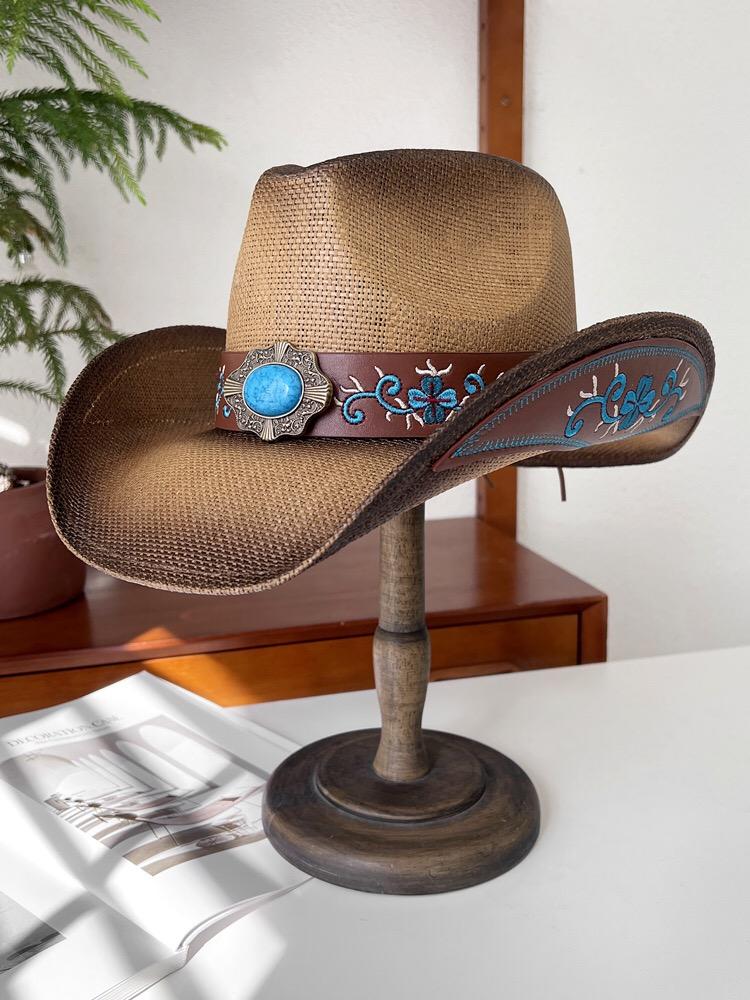 New Series Cowboy Hat Women's Men's Vintage Gentleman Dress Hat Panama Cowboy Jazz Hat Sombrero Hombre