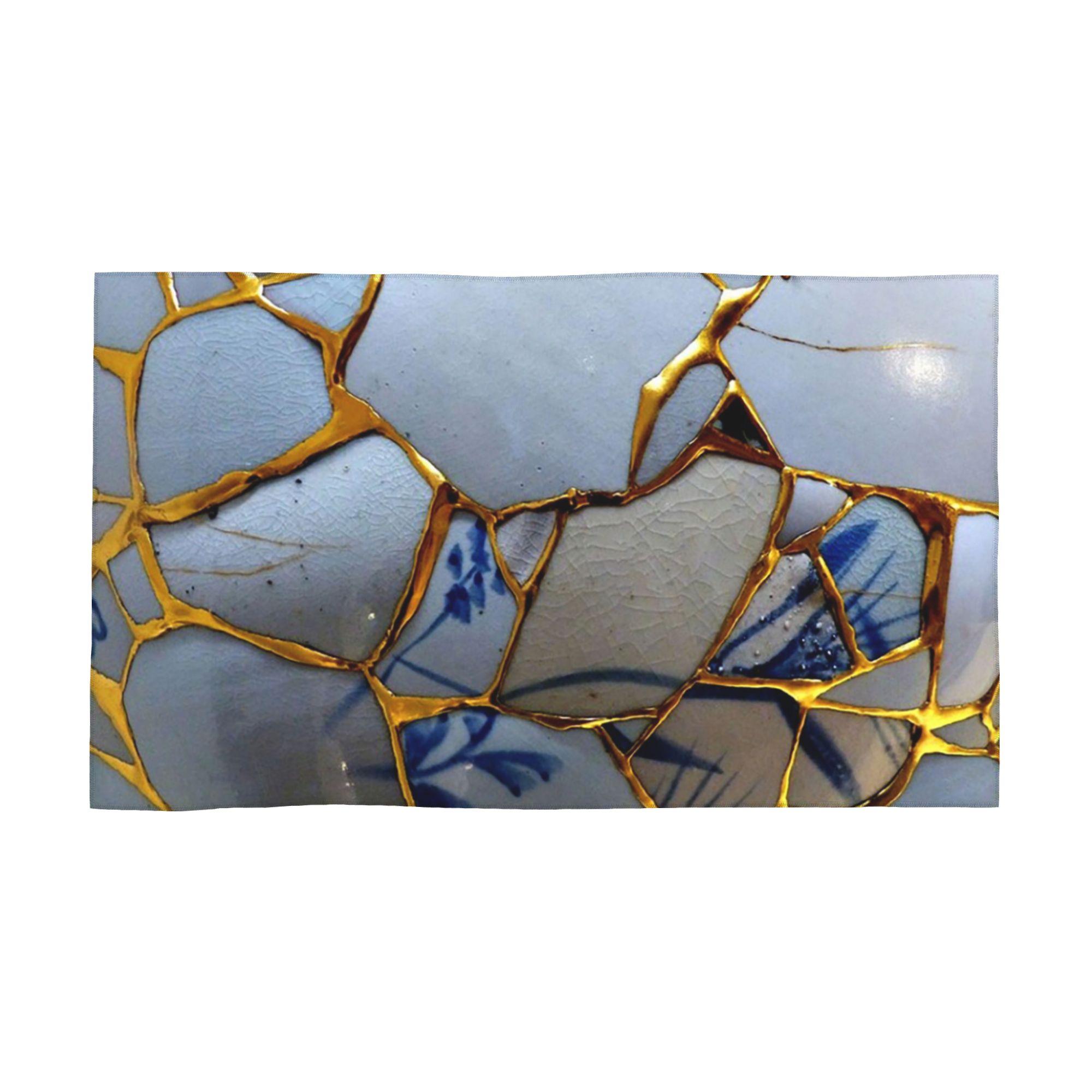 Kintsugi Soft Face Towel Quick Dry Pool Bath Cotton Towels Absorbent Quick W30*H60(CM)