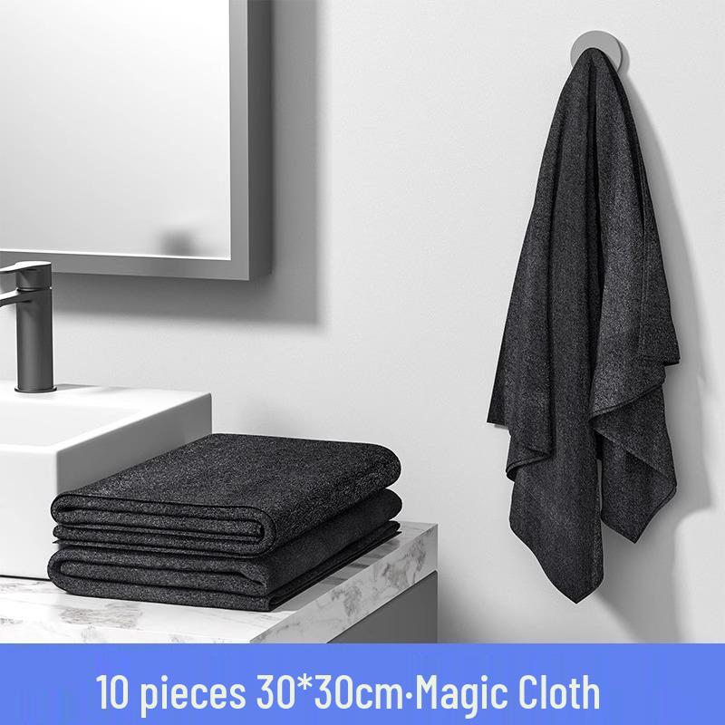Magic Glass & Mirror Streak-Free Cleaning Cloth with Scouring Pad