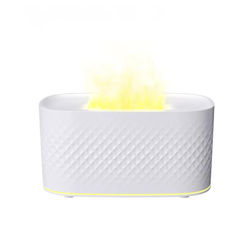 

Увлажнитель воздуха Flame USB ароматерапевтический аппарат 160 мл бесшумный большой распылитель тумана аромадиффузор эфирное масло для дома спальня подарок белый