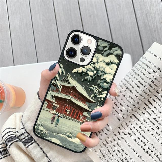 Ukiyo e Japanese style Art painting Cover For iPhone 17 Air 15 16 14 13 12 Pro Max 11 Pro Max Plus Phone Case Coque