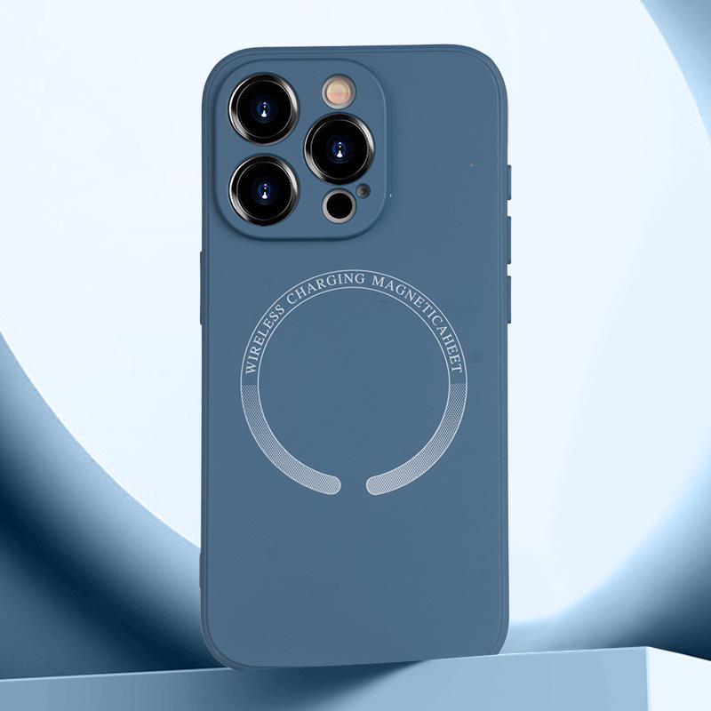 

Liquid Magnetic iPhone Case with Fine Hole Design & Inner Flocked Fabric for iPhone 11, XR, 14, & 15. iPhone 11