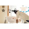 Baby Crib Mobile for Crib with Hanging Rotating Toys, Nursery Mobile with Music Box, Black and White Mobile for Baby Newborns 0-24 Months