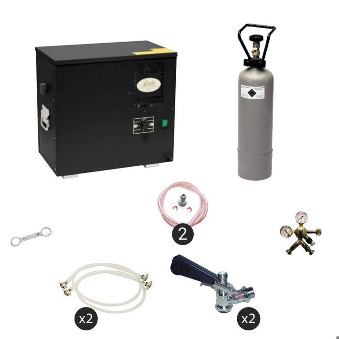 Tireuse à bière - ICH-ZAPFE.DE - AS-40 - 2 lignes - 40 L/h - réfrigérant R290