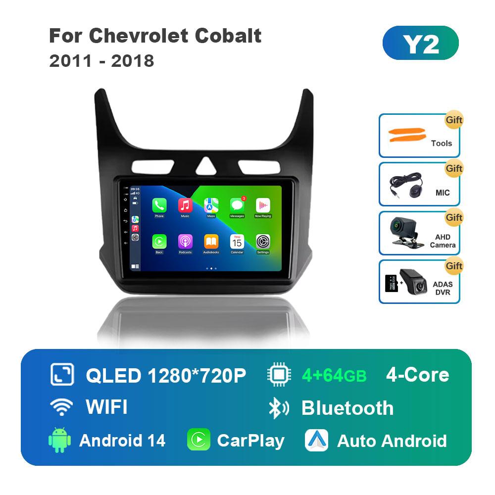 Android 14 System Car Radio Multimedia Player for Chevrolet Cobalt 2011 - 2018 GPS Navigation BT WiFi IPS Screen Auto Tools