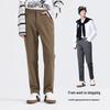 CAMEL Men's Spring/Autumn Elastic Straight-Leg Casual Pants M14CD05618