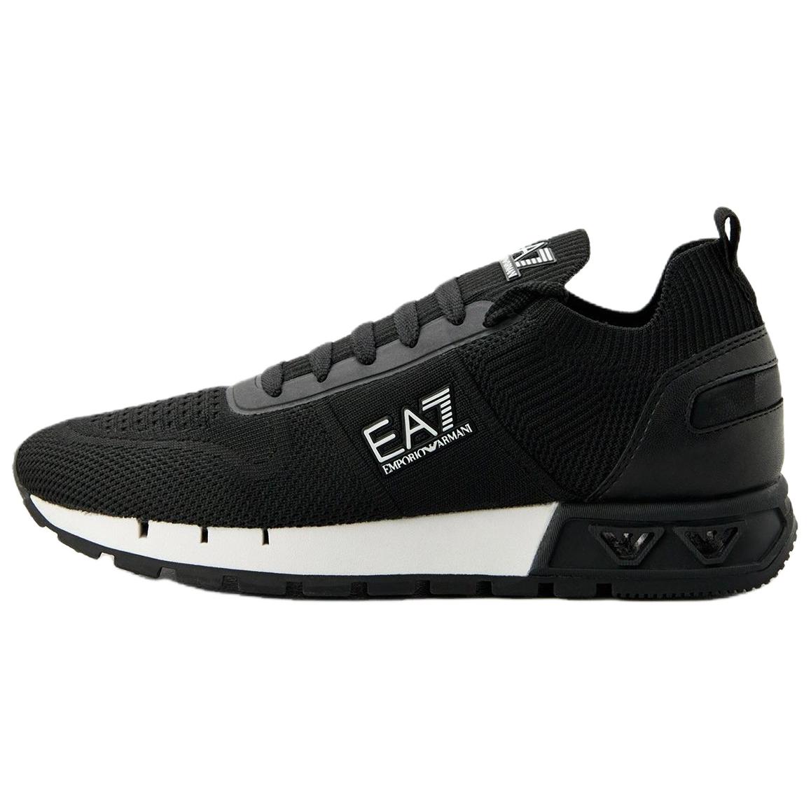 Emporio Armani EA7 Thick Sole Lace-Up Running Shoes Low Top Casual Shoes Men sneakers Black X8X171XK3731N181 44